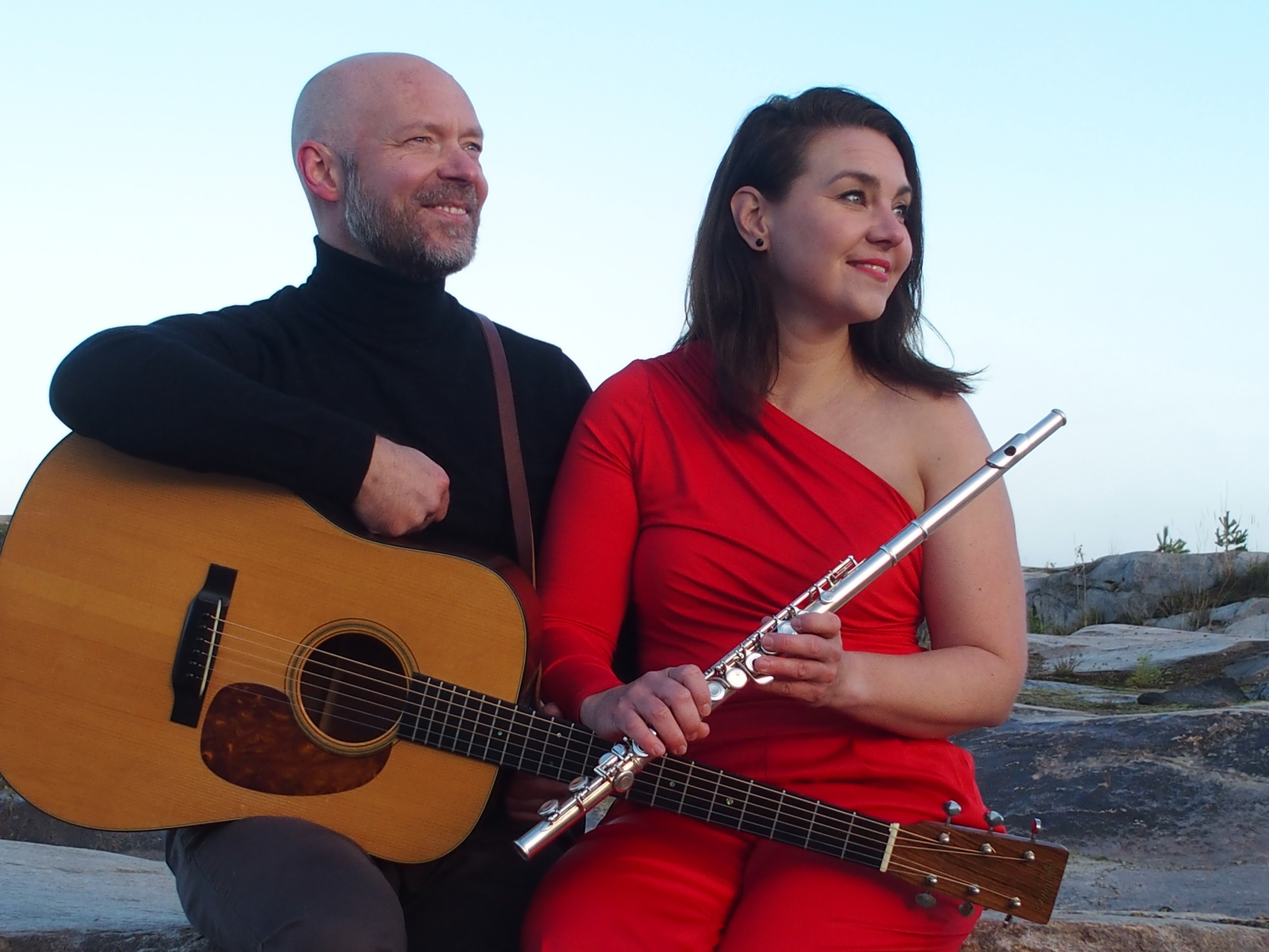 Duo Valoo – kultainen tunti, kallioilla